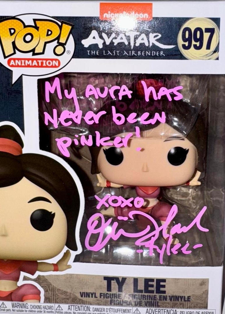 Olivia Hack Signed Funko Pop #997 "Ty Lee" (Avatar Last Airbender) w/ Quote - SWAU #03